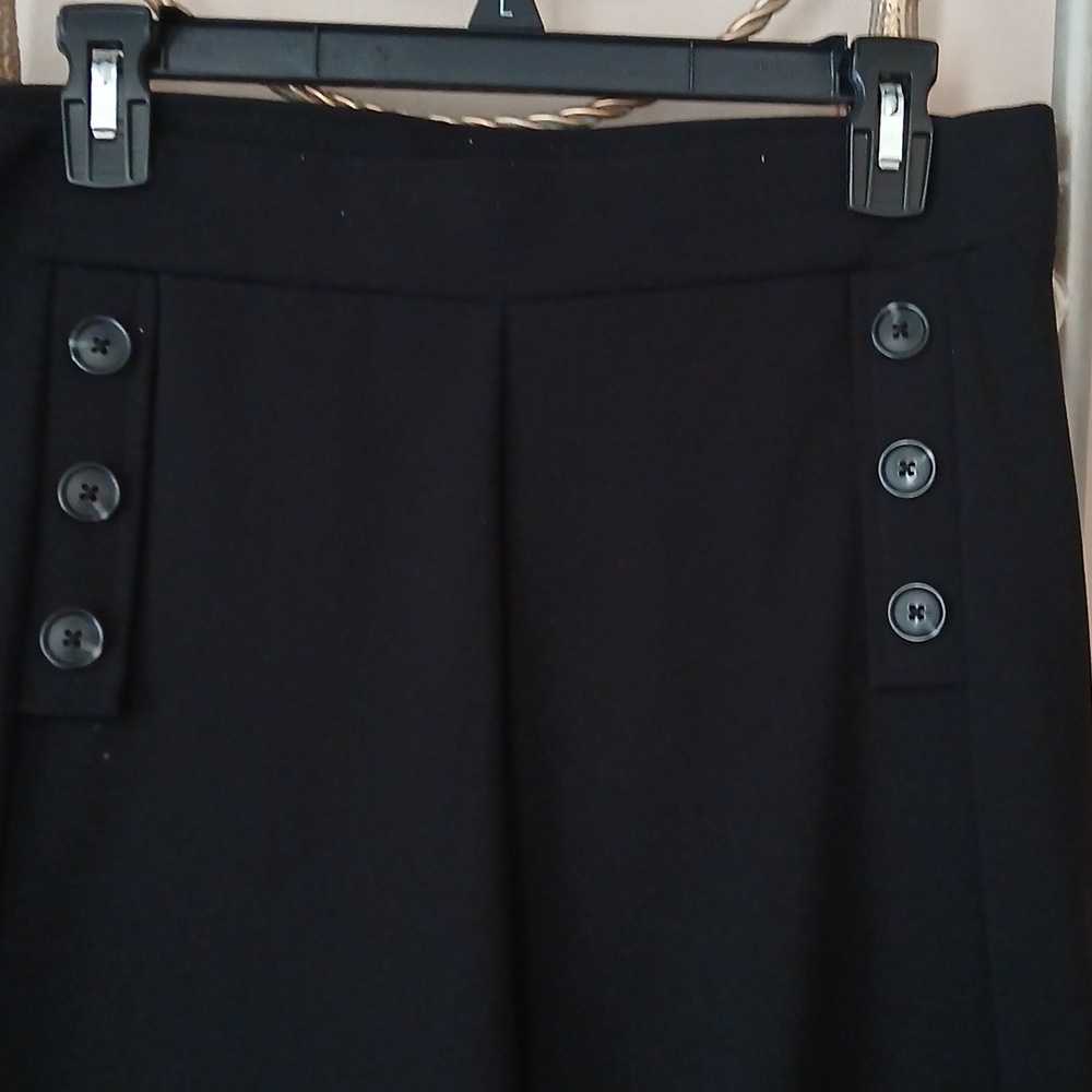 New Loft L Petites Bkack Wide Leg Pants - Picture 2 of 10